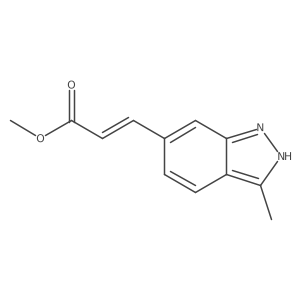 methyl (E)-3-(3-methyl-1H-indazole-6-yl)acrylate结构式