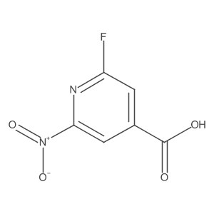 2-Fluoro-6-nitroisonicotinic acid结构式