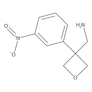 [3-(3-Nitrophenyl)oxetan-3-YL]methylamine Structure
