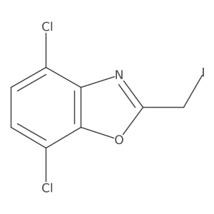 4,7-Dichloro-2-(iodomethyl)benzoxazole结构式