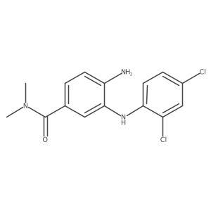 Benzamide, 4-amino-3-[(2,4-dichlorophenyl)amino]-N,N-dimethyl-结构式