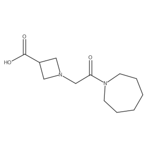 1-[2-(Azepan-1-yl)-2-oxoethyl]azetidine-3-carboxylic acid结构式