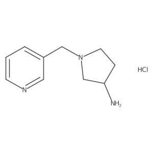 1-(Pyridin-3-ylmethyl)pyrrolidin-3-amine hydrochloride结构式