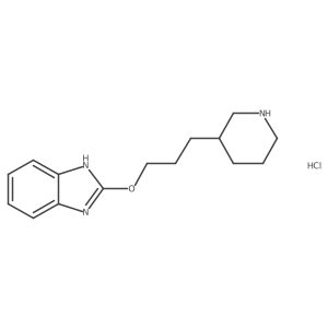 2-(3-(piperidin-3-yl)propoxy)-1H-benzo[d]imidazole hydrochloride Structure
