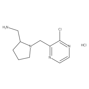 (1-((3-Chloropyrazin-2-yl)methyl)pyrrolidin-2-yl)methanamine hydrochloride结构式