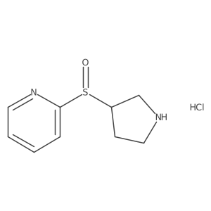 2-[(R)-[(3S)-pyrrolidin-3-yl]sulfinyl]pyridine;hydrochloride结构式