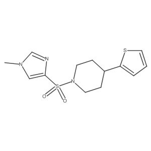 1-((1-methyl-1H-imidazol-4-yl)sulfonyl)-4-(thiophen-2-yl)piperidine Structure