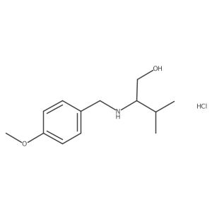 (2S)-2-{[(4-methoxyphenyl)methyl]amino}-3-methylbutan-1-ol hydrochloride结构式