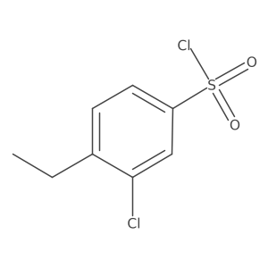 3-Chloro-4-ethylbenzenesulfonyl chloride Structure