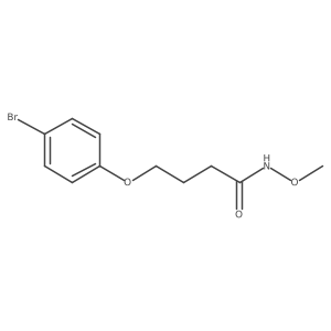 4-(4-bromophenoxy)-N-methoxybutanamide结构式