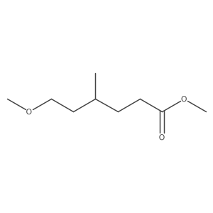 Hexanoic acid, 6-methoxy-4-methyl-, methyl ester, (R)- Structure