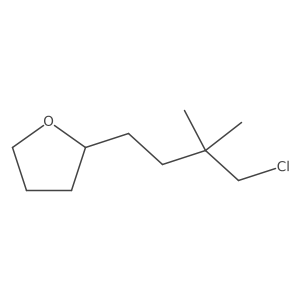 2-(4-Chloro-3,3-dimethylbutyl)tetrahydrofuran结构式