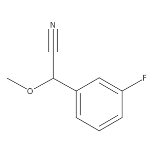 2-(3-Fluorophenyl)-2-methoxyacetonitrile结构式