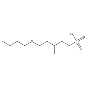 5-Butoxy-3-methylpentane-1-sulfonyl chloride Structure