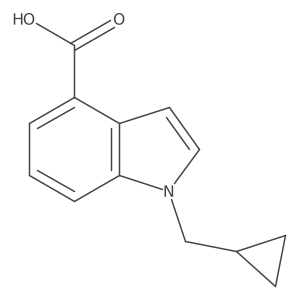1-Cyclopropylmethyl-1H-indole-4-carboxylic acid Structure