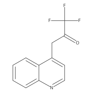 1,1,1-Trifluoro-3-(quinolin-4-yl)propan-2-one Structure