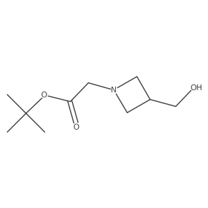 tert-Butyl 2-(3-(hydroxymethyl)azetidin-1-yl)acetate Structure