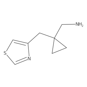 {1-[(1,3-Thiazol-4-yl)methyl]cyclopropyl}methanamine结构式