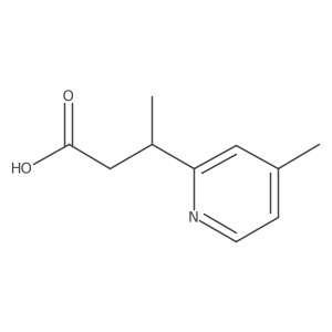 3-(4-Methylpyridin-2-yl)butanoic acid结构式