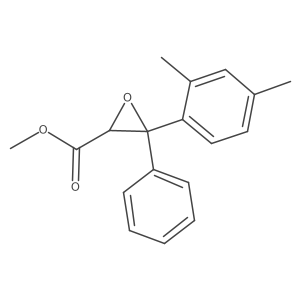 Methyl 3-(2,4-dimethylphenyl)-3-phenyloxirane-2-carboxylate结构式
