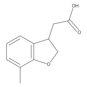 7-Methyl-2,3-dihydrobenzofuran-3-acetic Acid结构式