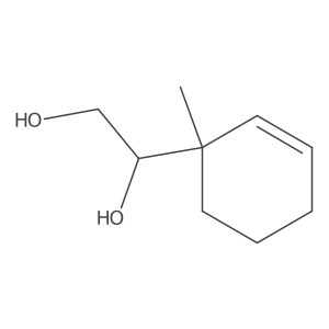 1,2-Ethanediol, 1-(1-methyl-2-cyclohexen-1-yl)-, [R-(R*,R*)]- Structure