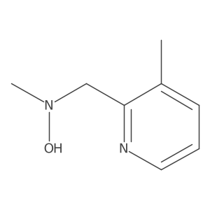 N-methyl-N-[(3-methylpyridin-2-yl)methyl]hydroxylamine结构式