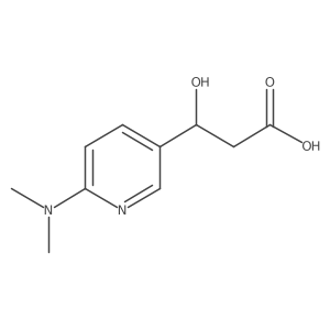 3-[6-(Dimethylamino)pyridin-3-yl]-3-hydroxypropanoic acid结构式