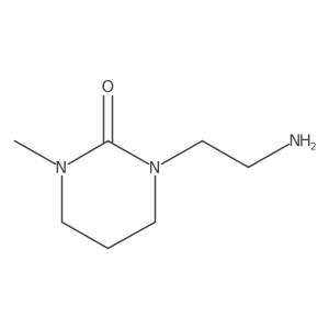 1-(2-Aminoethyl)tetrahydro-3-methyl-2(1H)-pyrimidinone结构式