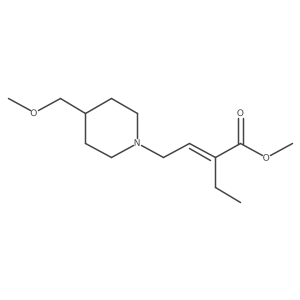 Methyl 2-ethyl-4-[4-(methoxymethyl)piperidin-1-yl]but-2-enoate Structure