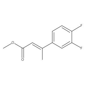 Methyl (E)-3-(3,4-difluorophenyl)but-2-enoate Structure