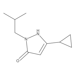 3-cyclopropyl-1-isobutyl-1H-pyrazol-5-ol结构式