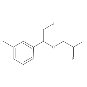 1-[1-(2,2-Difluoroethoxy)-2-iodoethyl]-3-methylbenzene Structure