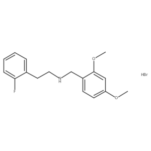 N-(2,4-dimethoxybenzyl)-2-(2-fluorophenyl)ethanamine hydrobromide Structure