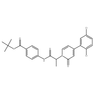 Tert-butyl 4-(2-(4-(2,5-dichlorophenyl)-2-oxopyridin-1(2h)-yl)propanamido)benzoate Structure