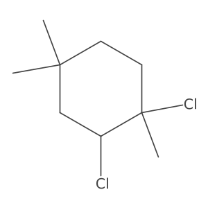 Cyclohexane, 1,2-dichloro-1,4,4-trimethyl-, trans-结构式