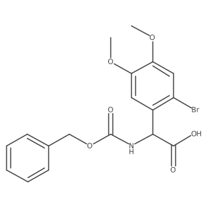 2-{[(Benzyloxy)carbonyl]amino}-2-(2-bromo-4,5-dimethoxyphenyl)acetic acid Structure