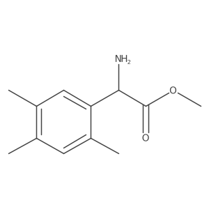 Methyl 2-amino-2-(2,4,5-trimethylphenyl)acetate Structure
