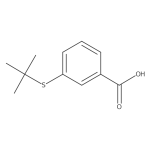 3-[(1,1-Dimethylethyl)thio]benzoic acid结构式