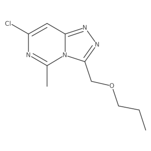1,2,4-Triazolo[4,3-c]pyrimidine, 7-chloro-5-methyl-3-(propoxymethyl)- Structure