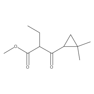 Methyl 2-(2,2-dimethylcyclopropanecarbonyl)butanoate结构式