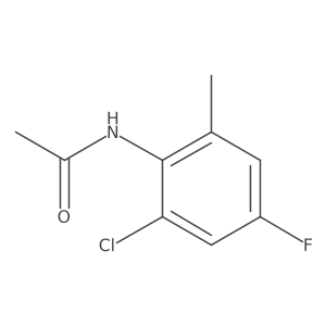 N-(2-Chloro-4-fluoro-6-methylphenyl)acetamide结构式