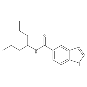 1h-Indole-5-carboxamide,n-(1-propylbutyl)- Structure