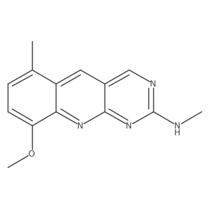 Pyrimido[4,5-b]quinolin-2-amine, 9-methoxy-N,6-dimethyl-结构式