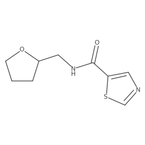 N-[(oxolan-2-yl)methyl]-1,3-thiazole-5-carboxamide结构式