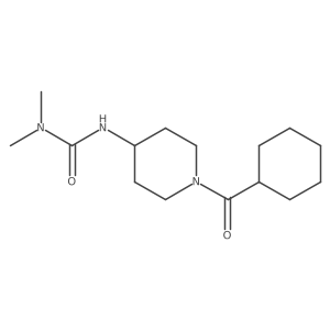 1-(1-Cyclohexanecarbonylpiperidin-4-YL)-3,3-dimethylurea结构式