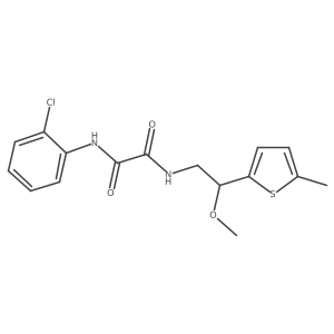 N1-(2-chlorophenyl)-N2-(2-methoxy-2-(5-methylthiophen-2-yl)ethyl)oxalamide结构式