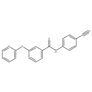 N-(4-cyanophenyl)-3-(pyridin-2-yloxy)benzamide Structure