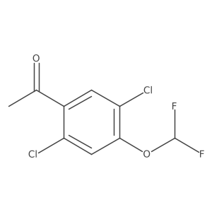 2',5'-Dichloro-4'-(difluoromethoxy)acetophenone Structure