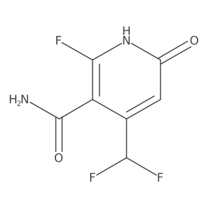 4-(Difluoromethyl)-2-fluoro-6-hydroxynicotinamide结构式